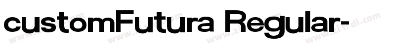 customFutura Regular字体转换